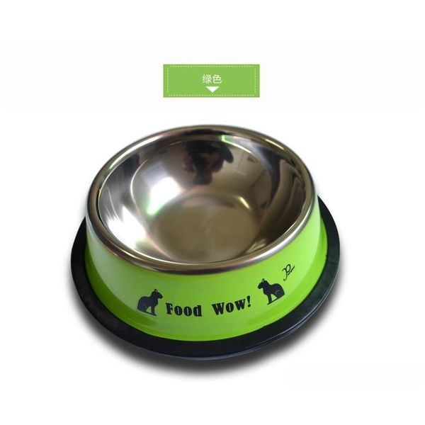 

2020 dog bowls stainless steel puppy dog feeder feeding food water dish bowl pet dogs cat new dog bowl jlligb eatout