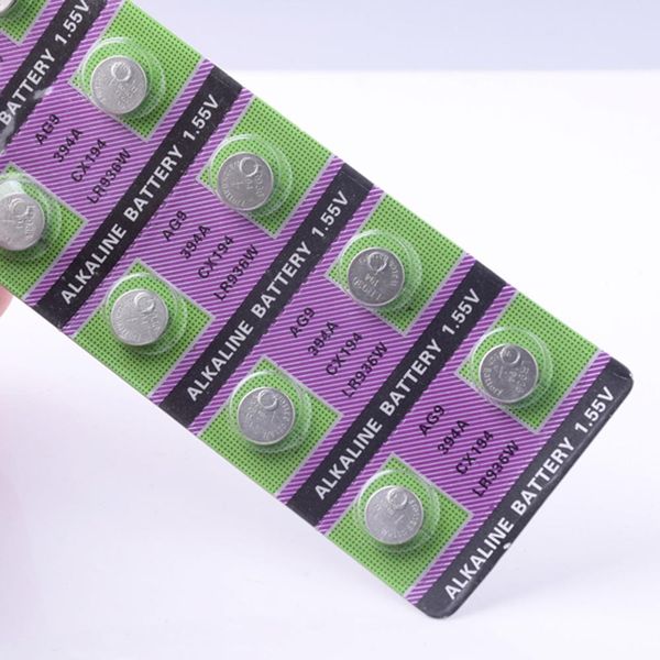 

2020 новый акция 10 шт. 1.55 в ag9 ag 9 часы часы кнопка батарея монеты l936 lr936 rw33 s33 sp394 sr45 sr45h sr936 sr936sw sqcwnc coll2019, Bronze;slivery