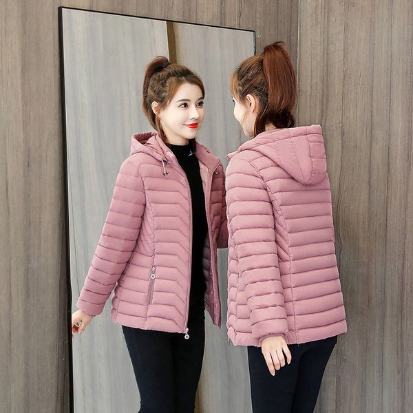 

female 2021 new skinny thin cotton winter coat 9mzn, Black