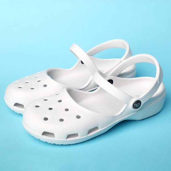 

lolita 2022 summer white nurse sandals for women classic mary janes jelly sandal slippers girls clogs shoes cute fashion, Black