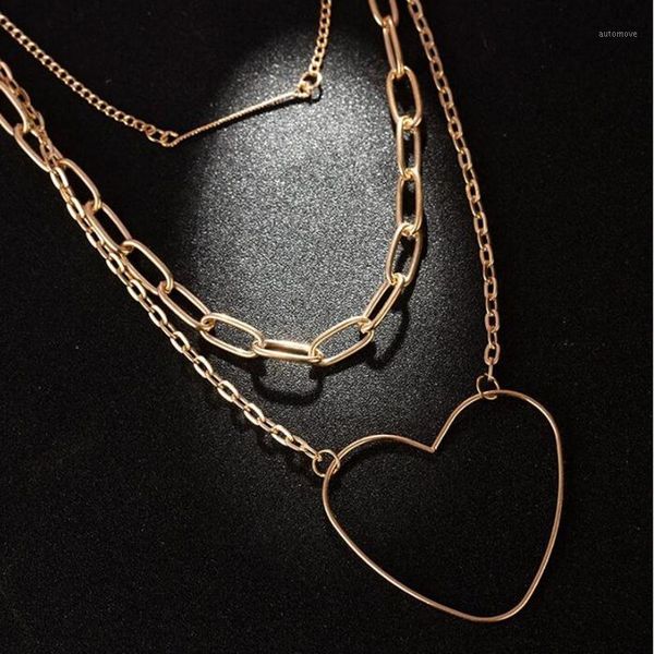 

yaologe trendy fashion style gold chain necklace vintage virgin mary heart pendant necklace for women short wholesale1, Silver