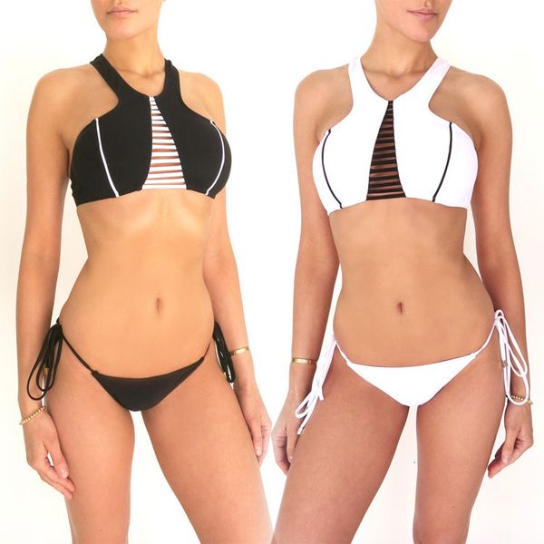 

new black and white women bikini fashion swimsuit, White;black
