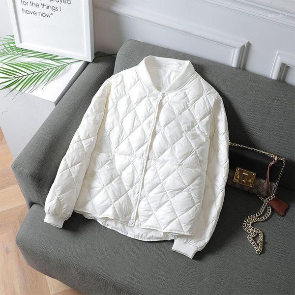 

small autumn and winter light cotton padded women short thin lightweight short loose baseball uniform thin coat fashion jackets1, Black;brown