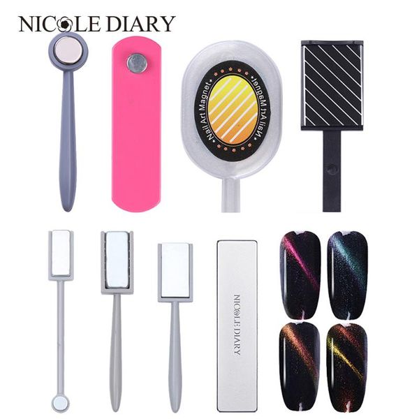 

nail gel nicole diary magnetic stick for cat eye uv 3d effect strong magnet board diy art tool polish, Red;pink