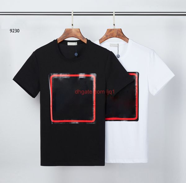 

2020ss mens t shirts couples lock clothes letter printed new fashion pairs shirt classic women men s tee crew neck summer clothes, White;black