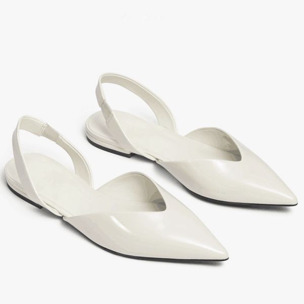 

2021 new popular spring and autumn feminine sandals pointed low heel shoes to single mouth shoe mocg, Black
