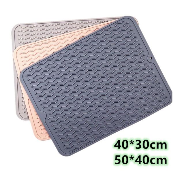 

table runner large multifuctional silicone drying mats heat insulation pot holder protector dish cups draining mat pad placemat tray