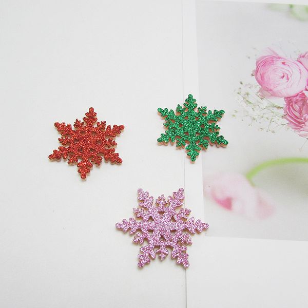 

garland card christmas gift greeting decoration material supplies accessories gold powder snowflake pendant child hairpin headdress aaf2856