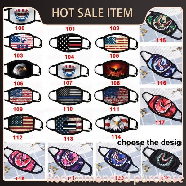 

kids shark camouflage mouth cotton masks hip mask dhl hop flag fast shipping america resuable face ssqjr hkqlp