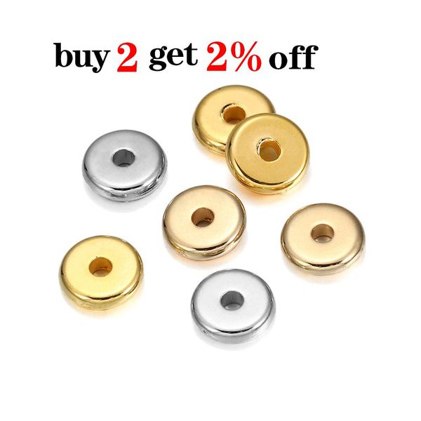 

150 шт. лот отверстие 2,0 мм золотая плоская круглая ccb пластиковая бусина spacer свободные бусы ручной работы diy браслет изготовления юве