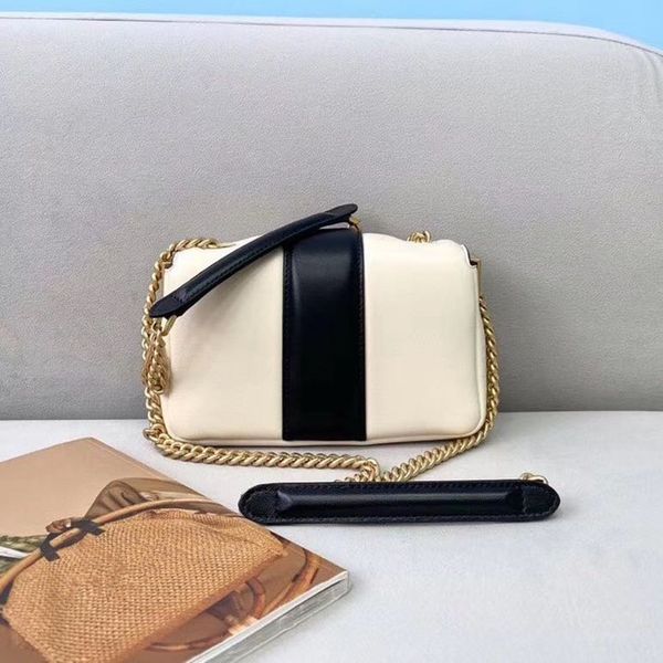 

2020 new chain bag handbags hit color niche design baguette bag fashion simple women's shoulder bag