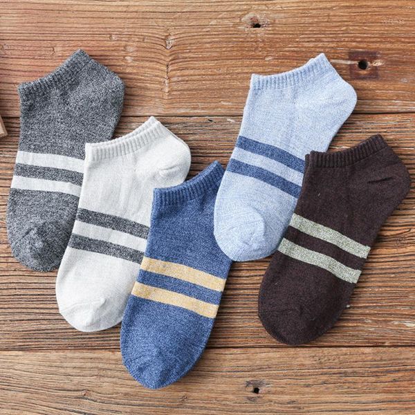 

summer spring fashion striped ankle socks men cotton medias man chaussettes homme sokken casual calcetines hombre 10 pairs/set1, Black