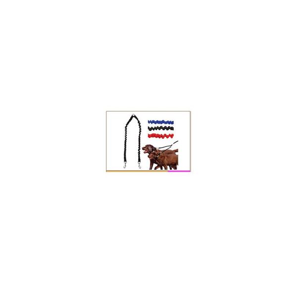 

pet dog braid leash genuine leather pet double leashes 2 way anti-rust pets walking strap for 2 dogs bla wmtxlj
