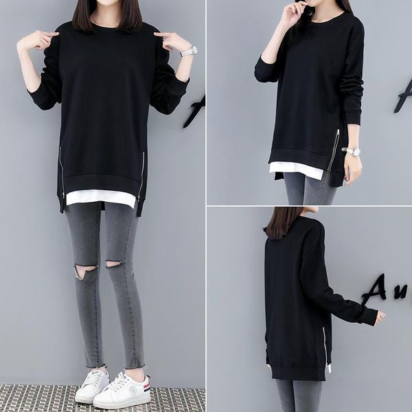 

women's blouses & shirts autumn and winter large clothing korean version sweater loose long sleeve foreign style plush bottomed s, White