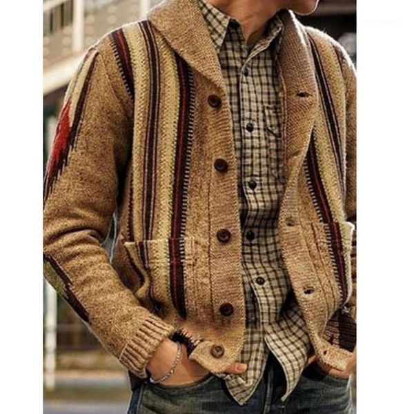 

men's sweaters autumn winter men warm sweater coat v-neck button knitted slim fit cardigan striped hombre male vintage casual 1, White;black