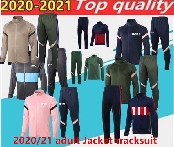 

20 21 spurs tracksuit del chandal madrid 2021 celso ndombele polo shirt football jackets training suit jogging, Black
