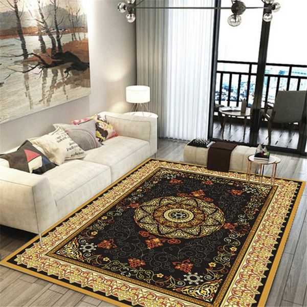 

carpets morocco style parlor decor area rug flannel non-slip kitchen bedside floor mat large national corridor carpet forliving room