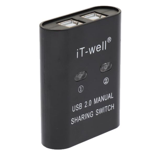 

usb 2.0 manual sharing switch kvm selector 2 port hub for pc scanner printer