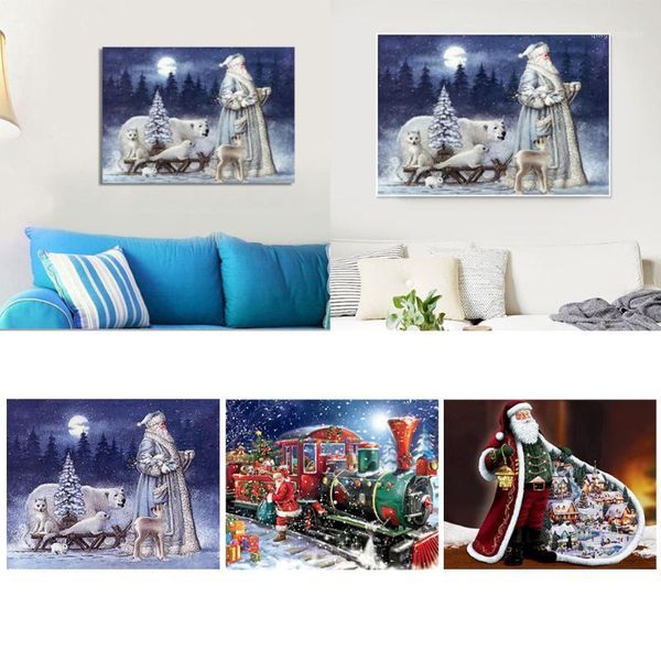 

diamond painting cross stitch kits square resin diamond embroidery santa claus mosaic handicraft crafts beautiful decorations1