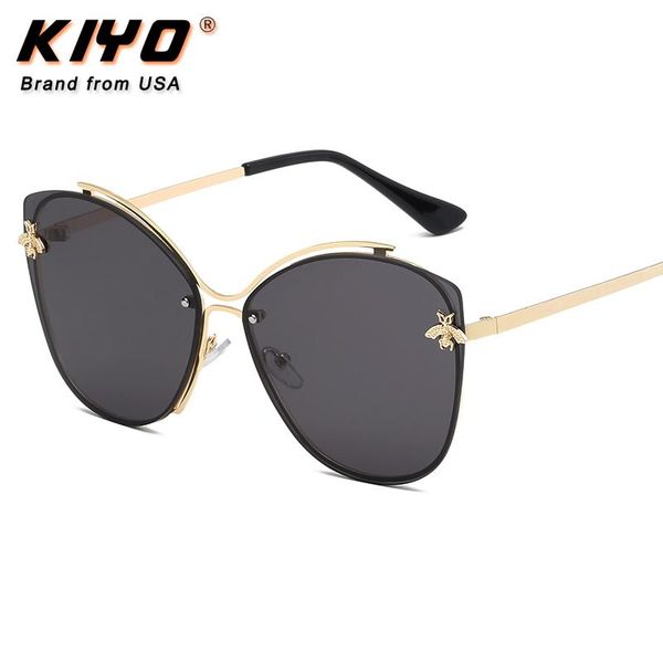 

kiyo brand 2020 new women men polygonal polarized sunglasses metal fashion sun glasses uv400 driving eyewear 8930, White;black