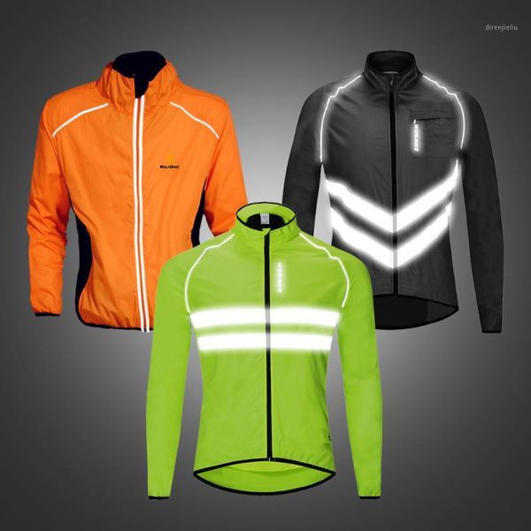

wosawe cycling jacket men's windbreaker windproof water repellent breathable light weight bike riding jacket vest reflective coa1, Black;red