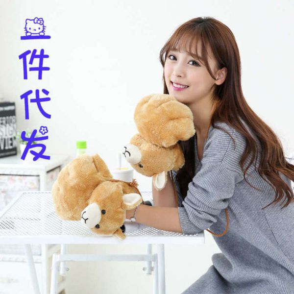 

in warm gloves extra autumn large and winter, Blue;gray