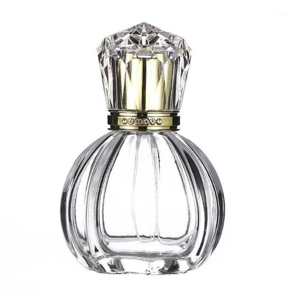 

storage bottles & jars 50ml portable clear travel refillable atomizer spray perfume glass empty bottle transparent compact size refillable1