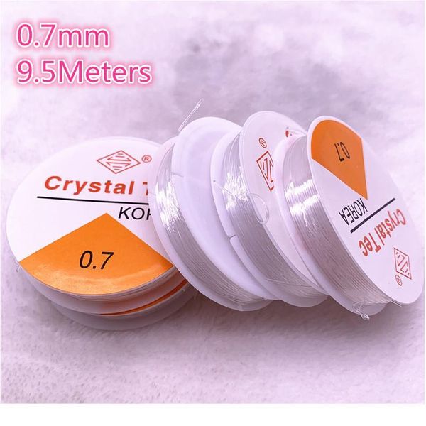 

one roll round flexible elastic crystal line rope cord for jewelry making beading brace qylunv