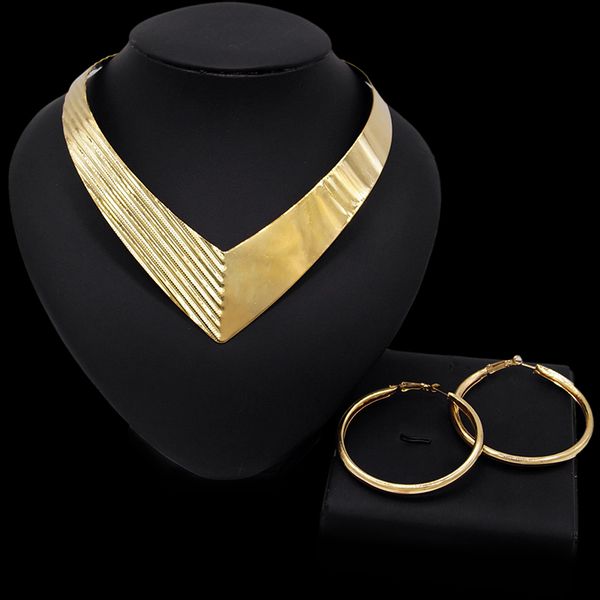 

yulaili wedding jewelry sets gold color necklace earrings african jewelery set for women party gifts wholesale, Black