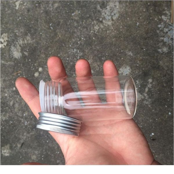 

100ml glass jars sile ser aluminium cap empty bottles glass transparent clear bottles vials containers 4 color c bbygxw