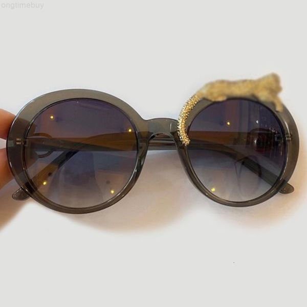 

2020 round sunglasses for women decorat sun glasses mirror fashion shades, White;black