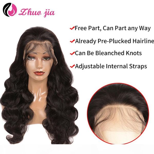 

жуо jia body wave кружева фронт парик бразинские парики безвезгов человеческие волос парики волос реми парик парикмахерские фронты фронта че, Black