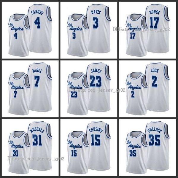 

los angeles lakers alex caruso anthony davisisaac bonga javale mcgee lebron james lonzo ball abc demarcus cousins edition jersey, Black