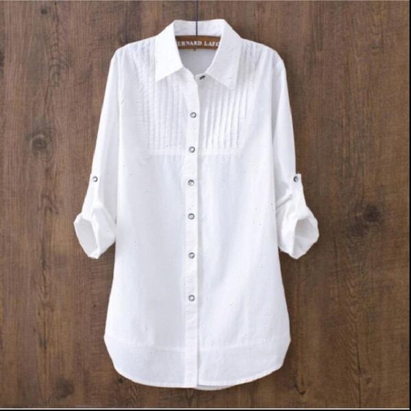 

women shirts 2021 new fashion casual women clothes slim long sleeve white blouse elegant ol office ladies ly111