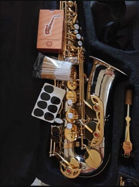 JUPITER JAS-1100SG Eb Tune Sassofono contralto Nuovo marchio E Strumento musicale piatto Ottone nichel argento Sax con custodia e accessori