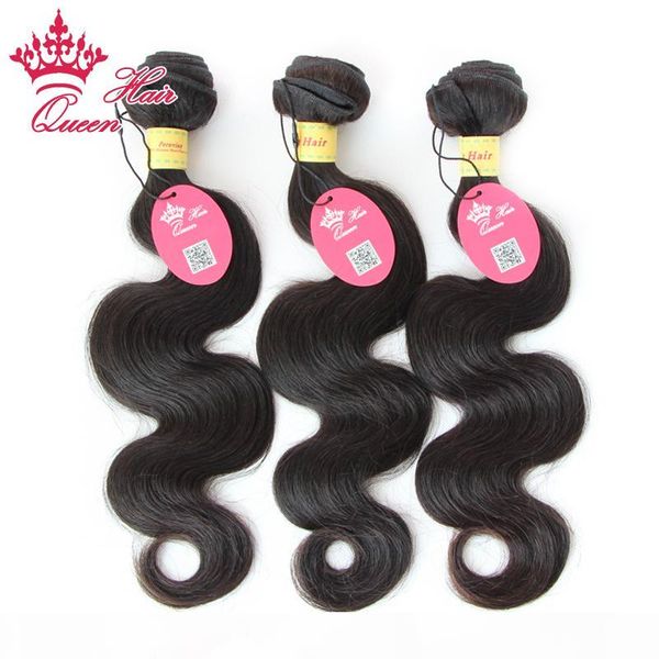 

queen hair mixed size 3pcs peruvian virgin hair extension body wave machine weft 12"-28'' promotion dhl fast fre, Black
