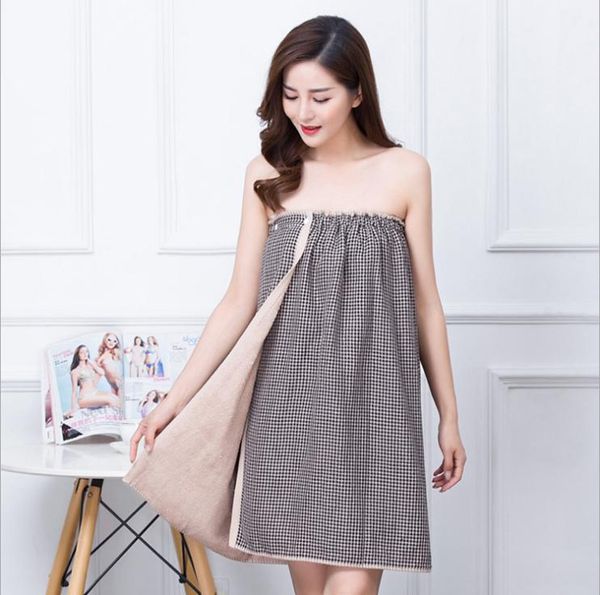 

towel summer 100% cotton women bath wrap 70x140cm absorbing robe wearable shower