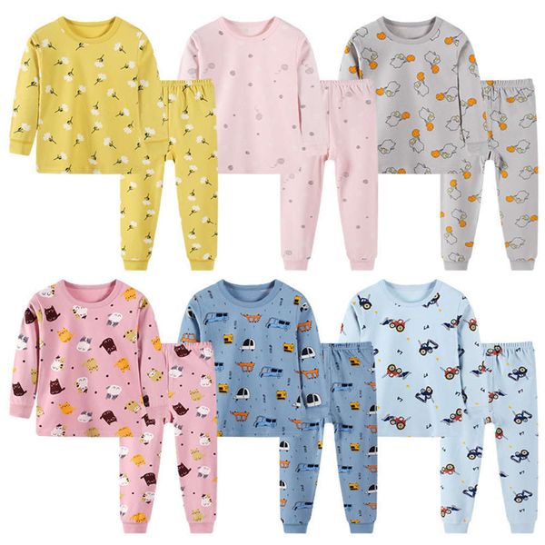 

trousers, underwear set: children's autumn cartoon home cloth, pajamas for boys and girls, Blue;red