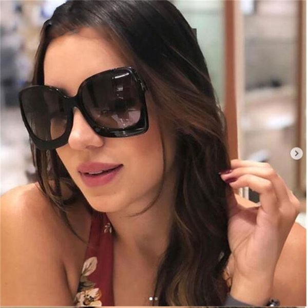 

classic square large frame sunglasses luxury retro fashion plastic outdoor eyeglasses frame, White;black