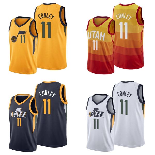 

utah jazz men mike conley basketball jerseys, Black