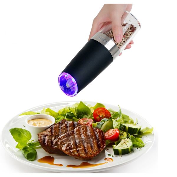 

pepper mill matic electric gravity pepper muller led light salt mill muller bpa кухонный приправы шлифовальный инструмент f wmttra