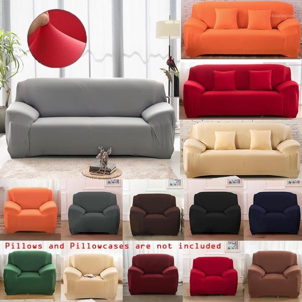 

chair covers solid color sofa modern stretch spandex couch anti-slip cover elastic protector living room 1/2/3/4 seat1