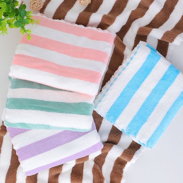 

washing towel household children absorbent coral fleece soft comfortable bath face hand towel