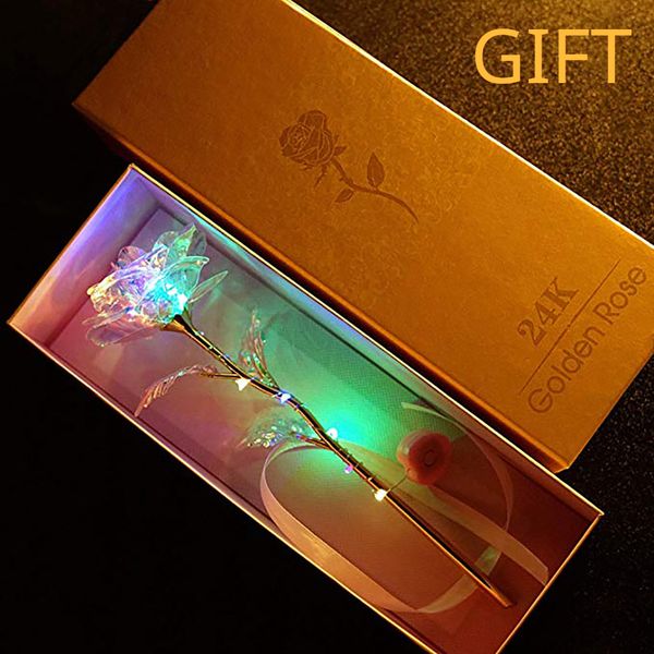 

valentine's day gift colorful glowing rose artificial led glowing flower gift girl love glowing rose christmas anniversary wholesale