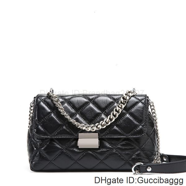 

плечо женщины настоящие овчины ложки сумки металлические цепи портативный мешок натуральные кожи диагональные сумки