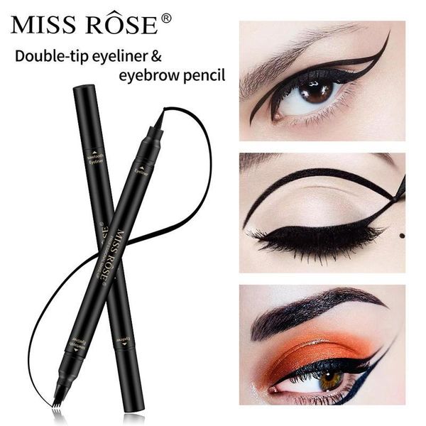 

eyeliner miss rose liquid pencil matte black eyebrow pen long lasting waterproof