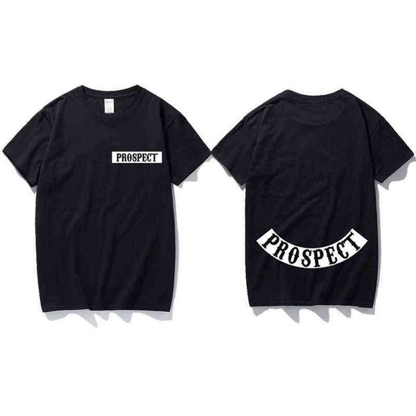 T-shirt da uomo Prospect ispirata a Sons of Anarchy TV Motorcycle Biker Maglietta a maniche corte in cotone Samcro Maglietta regalo G1222