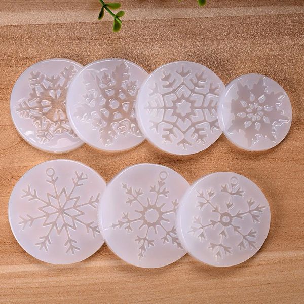 

large snowflake flexible sile mold christmas cabochon mold resin decoden piece diy christmas ornament making resin necklace jllips, Black