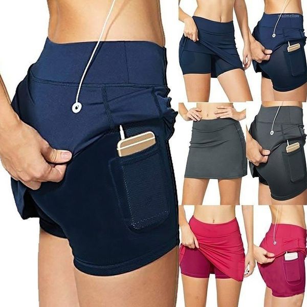 

women's shorts skirt women summer elastic high waist solid color sports female fashion casual workwear plus size s-5xl1, White;black