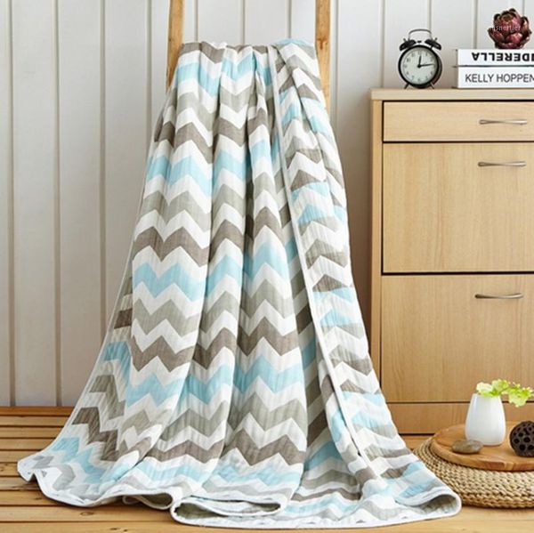 

blankets 100% cotton gauze towelling coverlehrow blanket towel bedspread quilt sheet sofa on the bed1